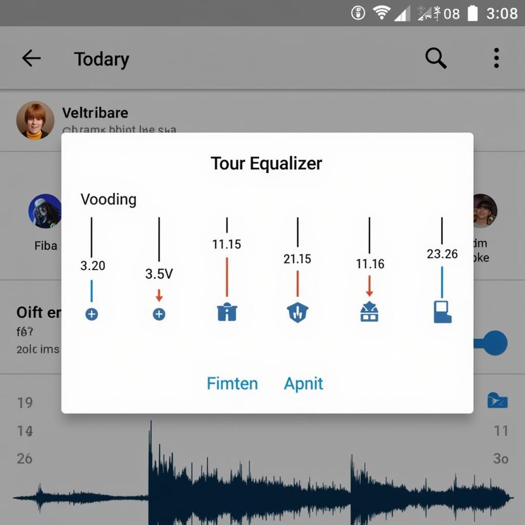 Boom Music Player Equalizer Interface