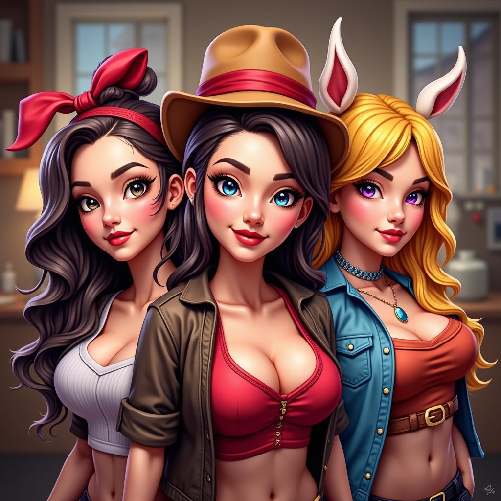 Booty Farm Mod APK Characters