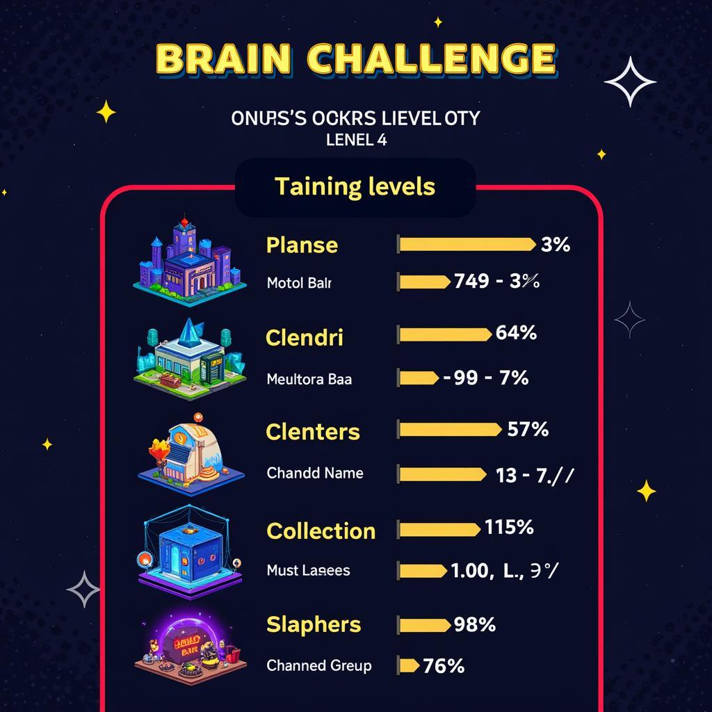 Brain Challenge 4 Level Selection Screen