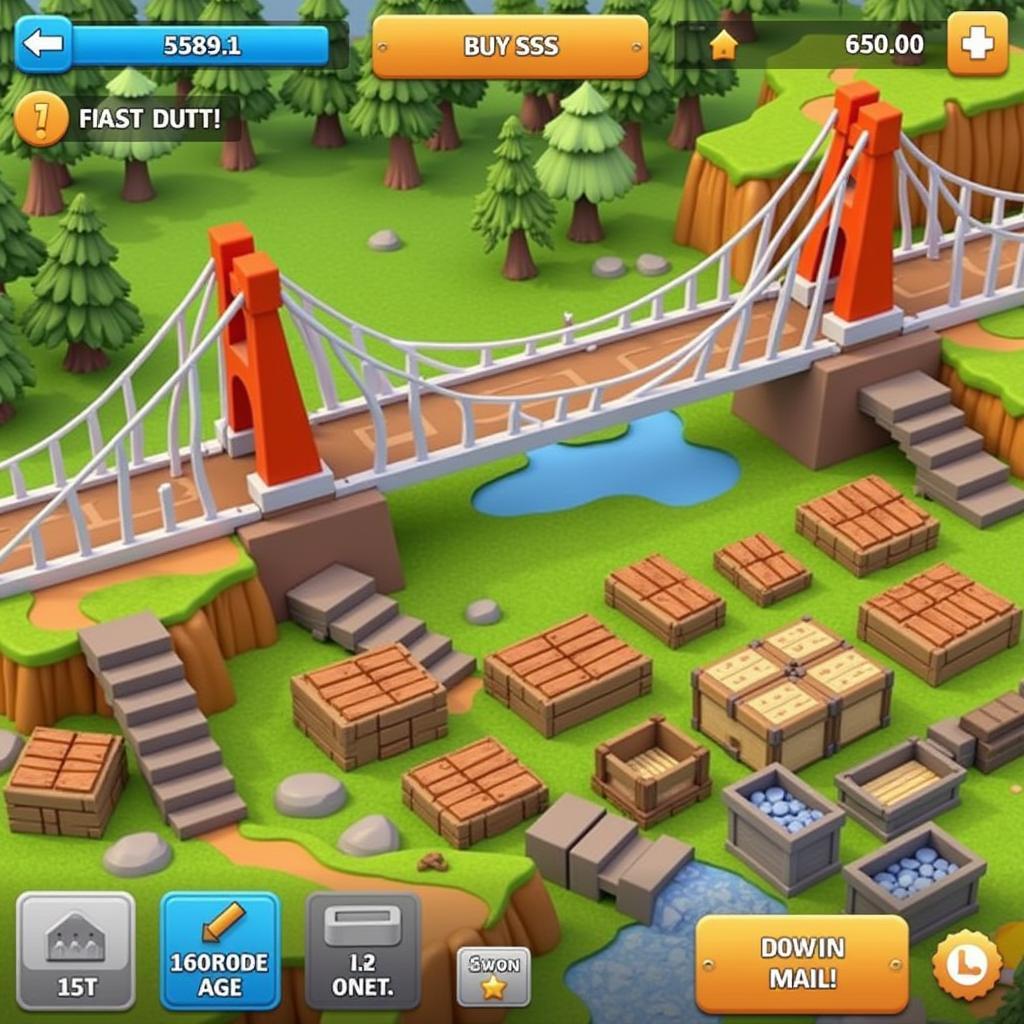 Bridge Constructor APK Mod Gameplay