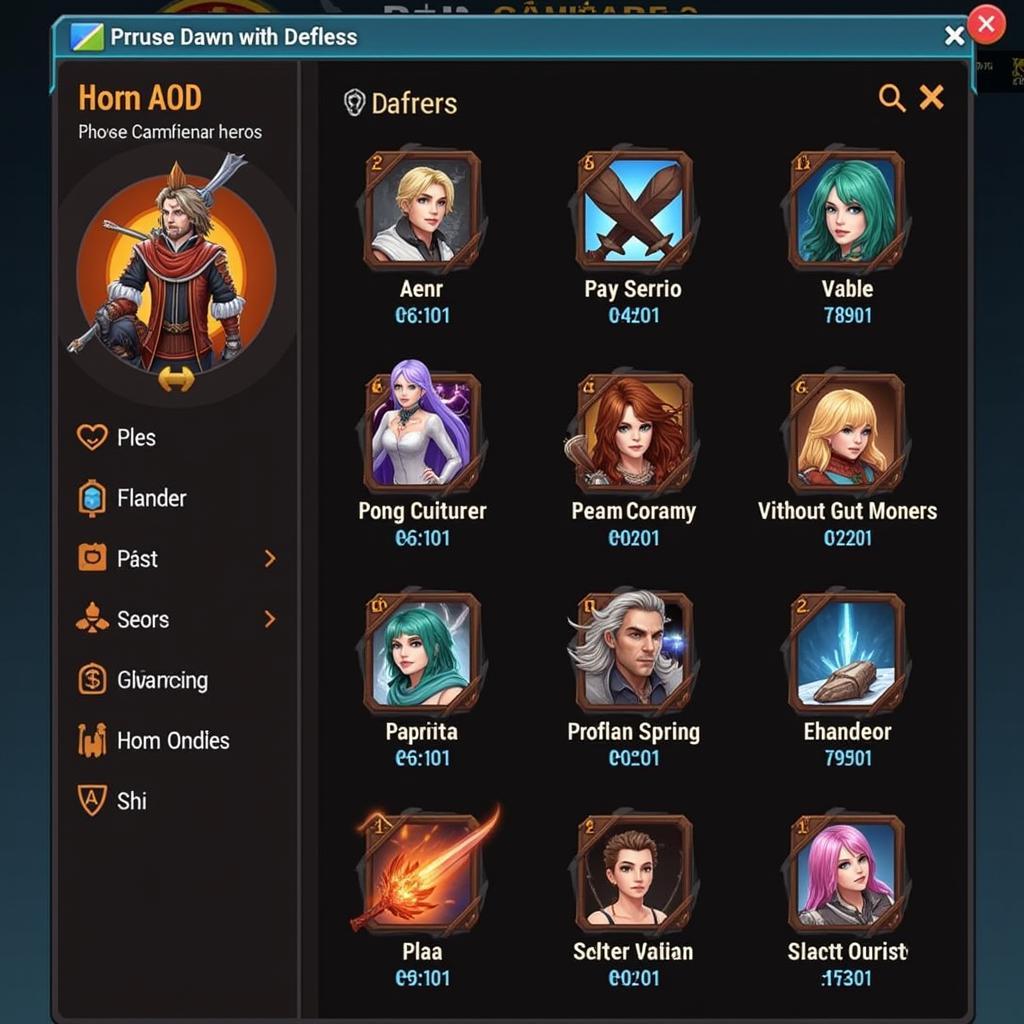 Broken Dawn 2 Hero Selection