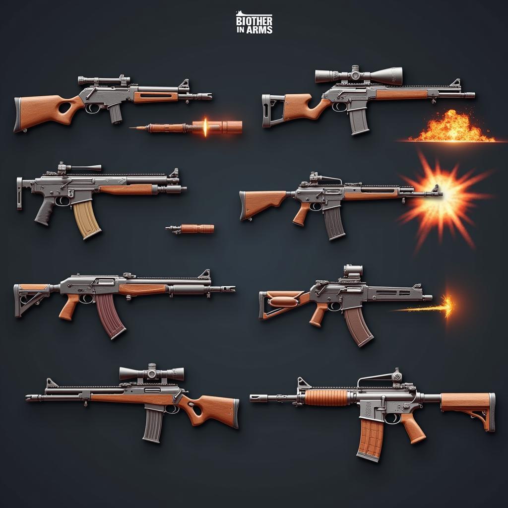 Brother in Arms Mod APK Weapons