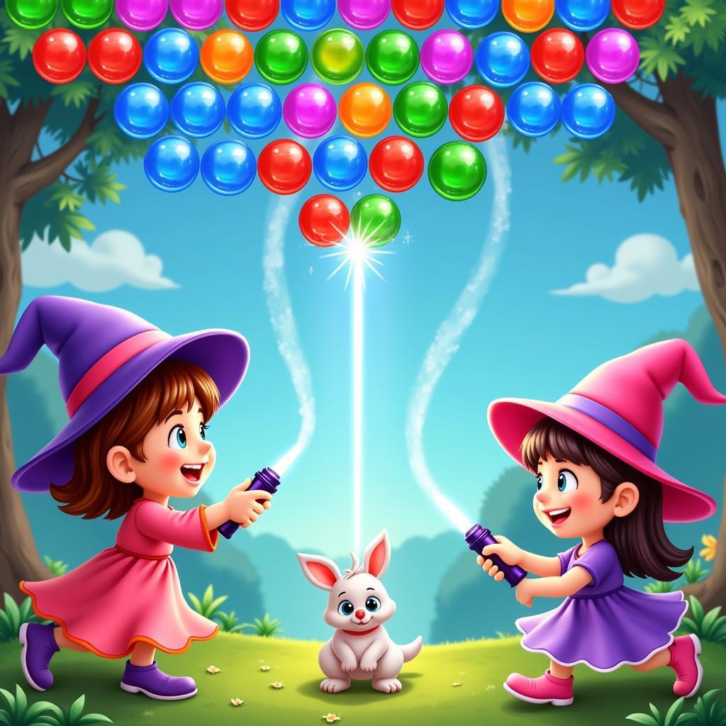 Screenshot of Bubble Witch Saga 3 gameplay