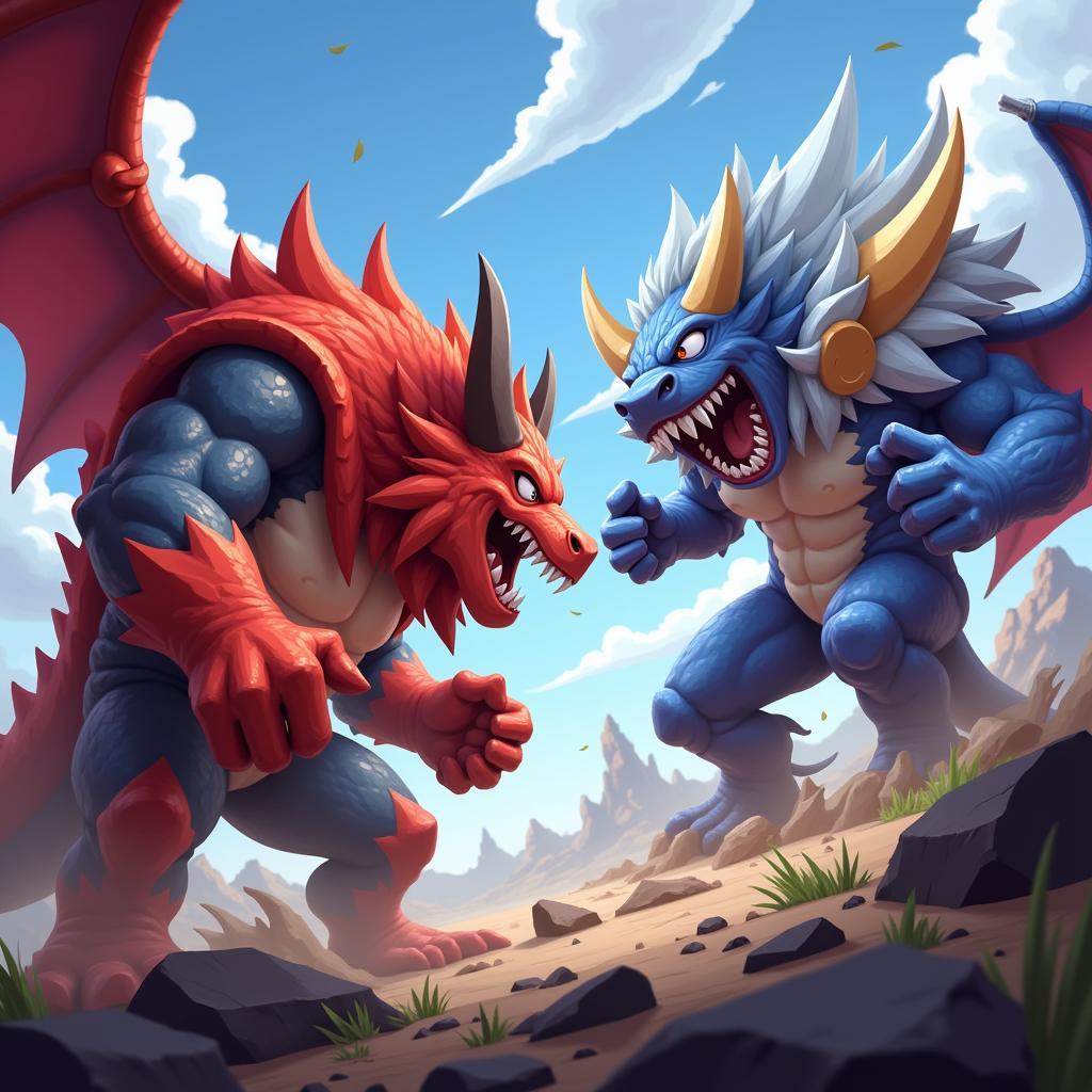 Bulu Monster Mod APK Intense Battle