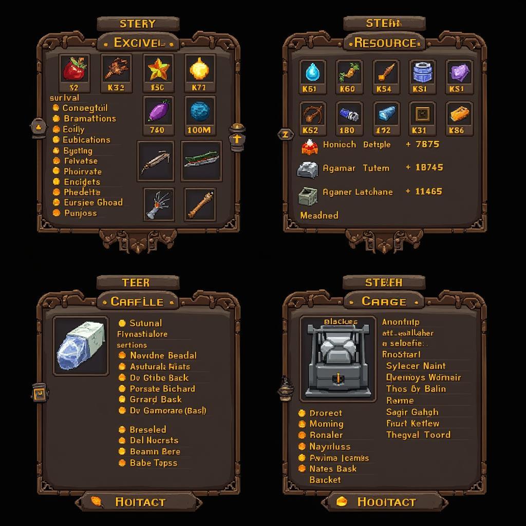 Buried Town 2 Crafting Interface Screenshot