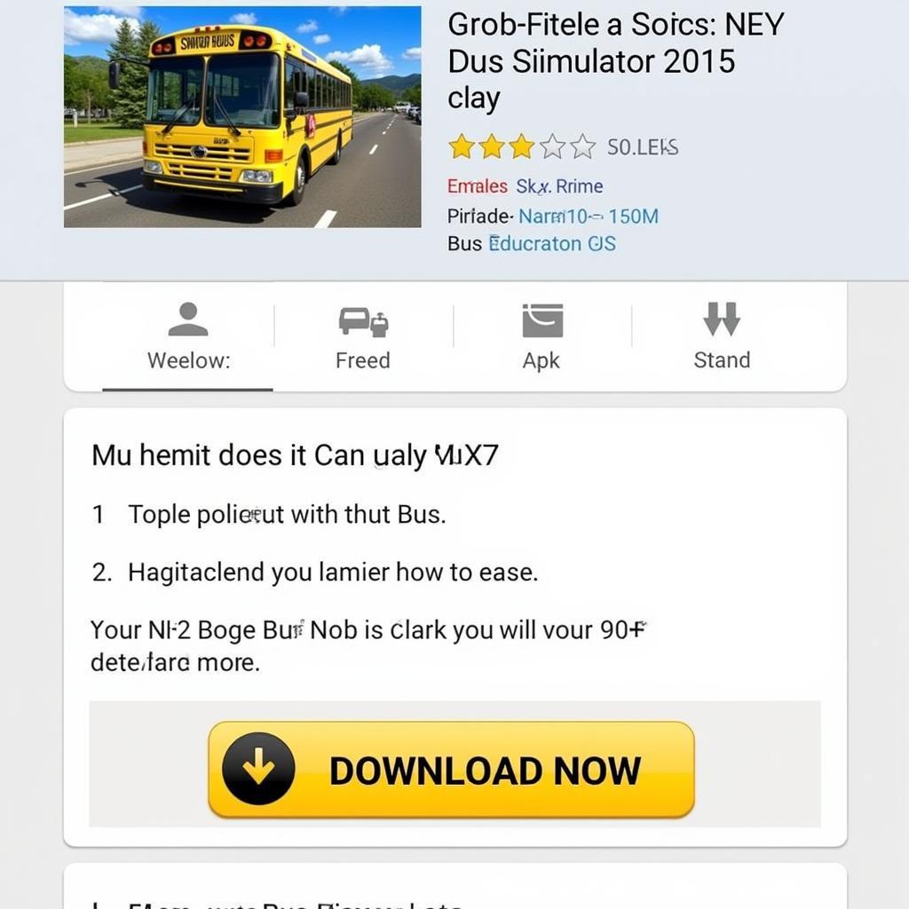 Bus Simulator 2015 APK download button