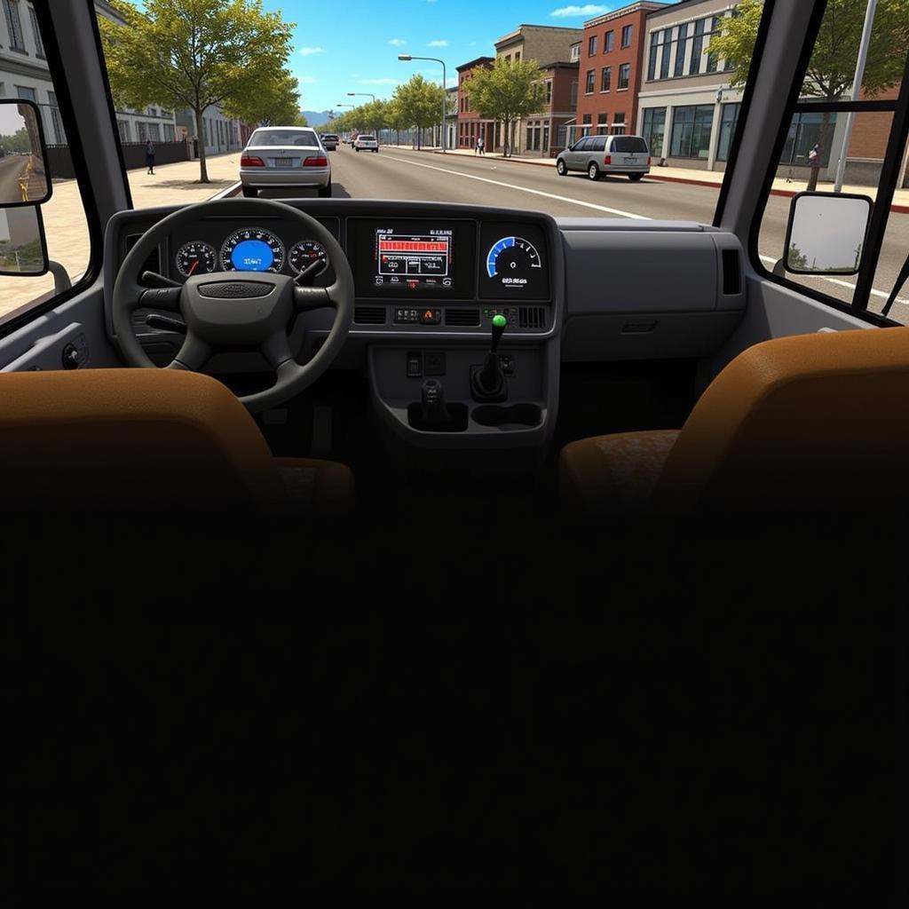 Bus Simulator 2015 gameplay screenshot