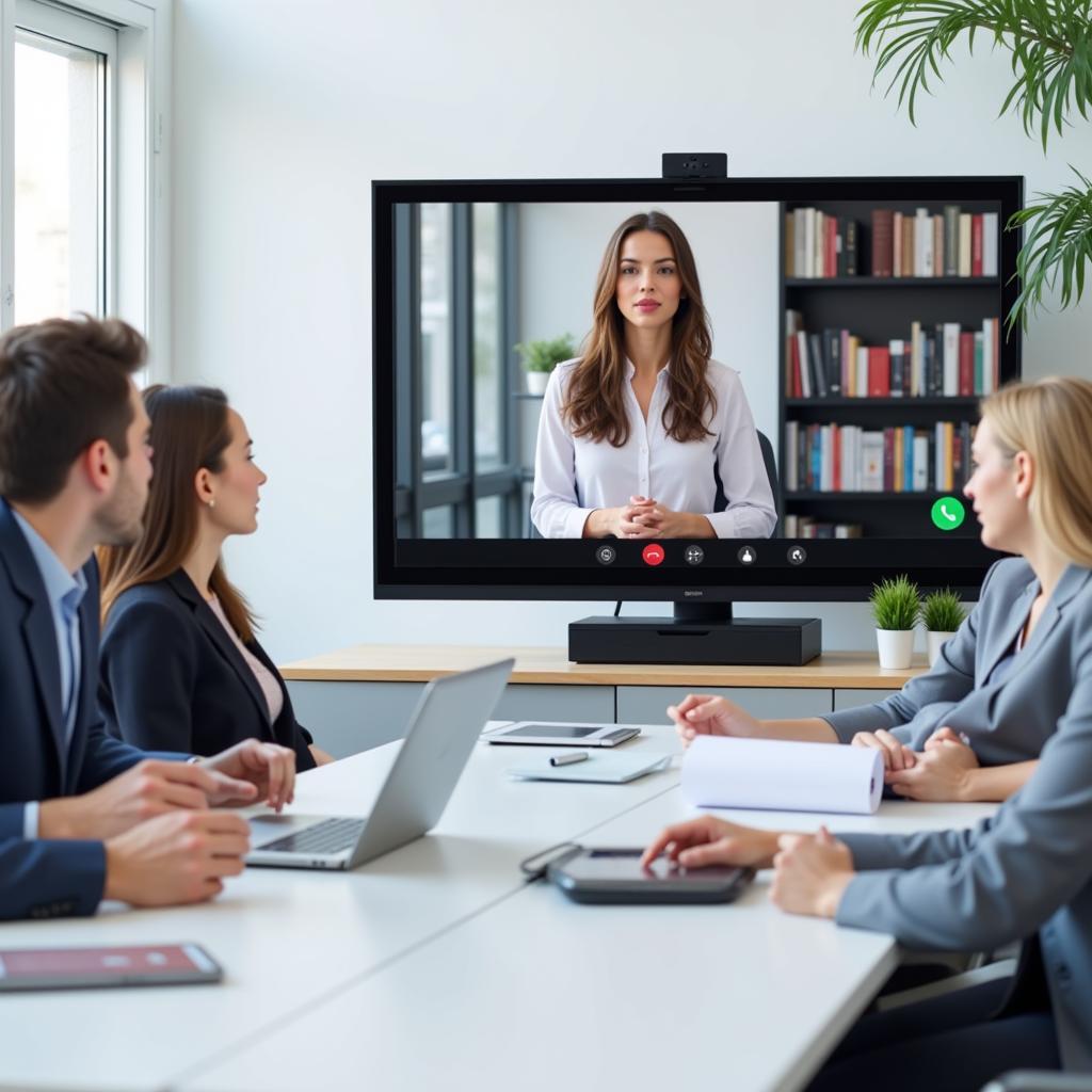 Business Video Conference Using APK Player