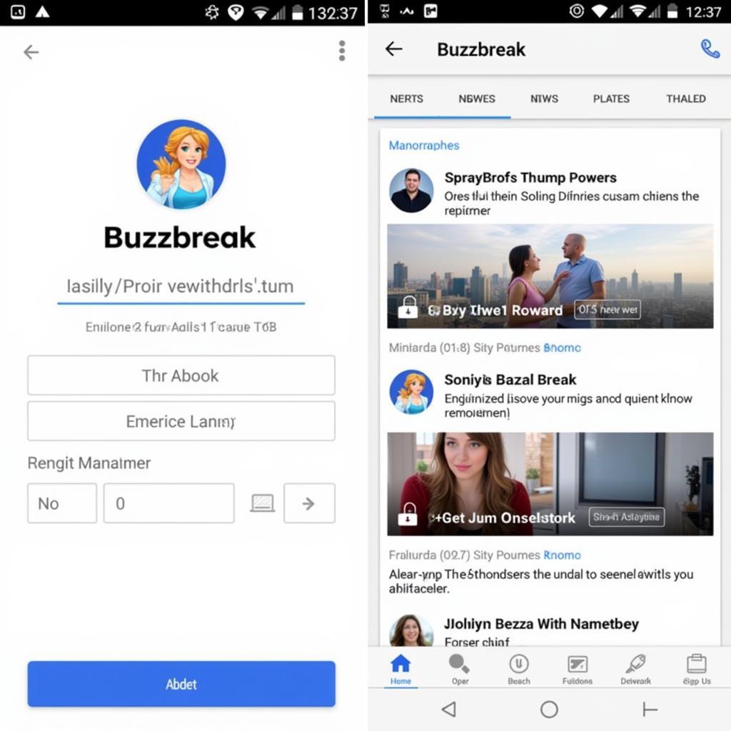 Buzzbreak 1.0.7.3 APK Interface