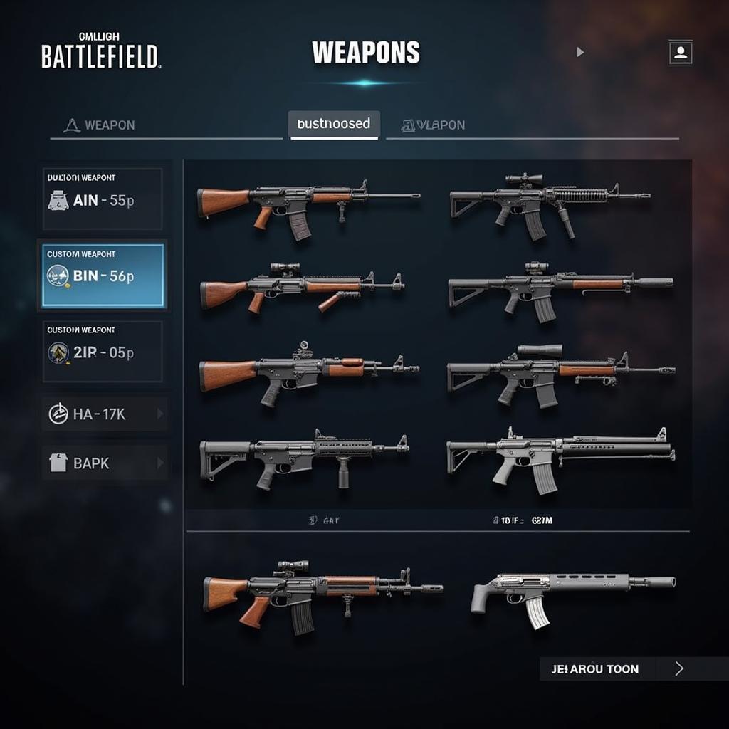 Call of Battlefield Mod APK Weapons