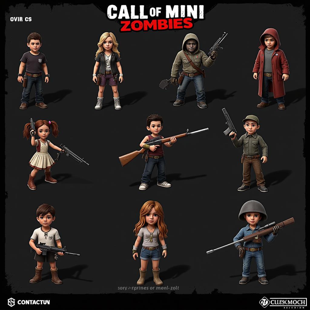 Call of Mini Zombies Character Selection