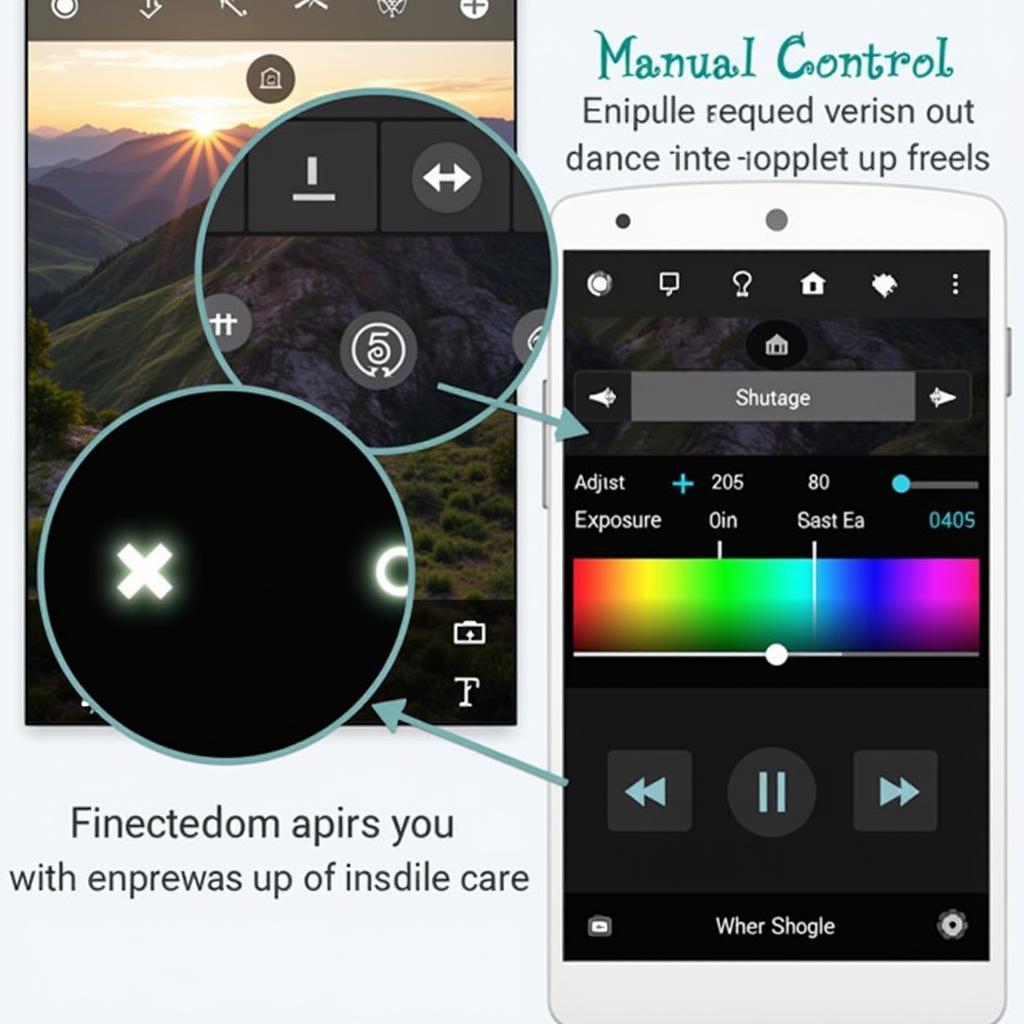 Camera FV-5 Pro Manual Controls