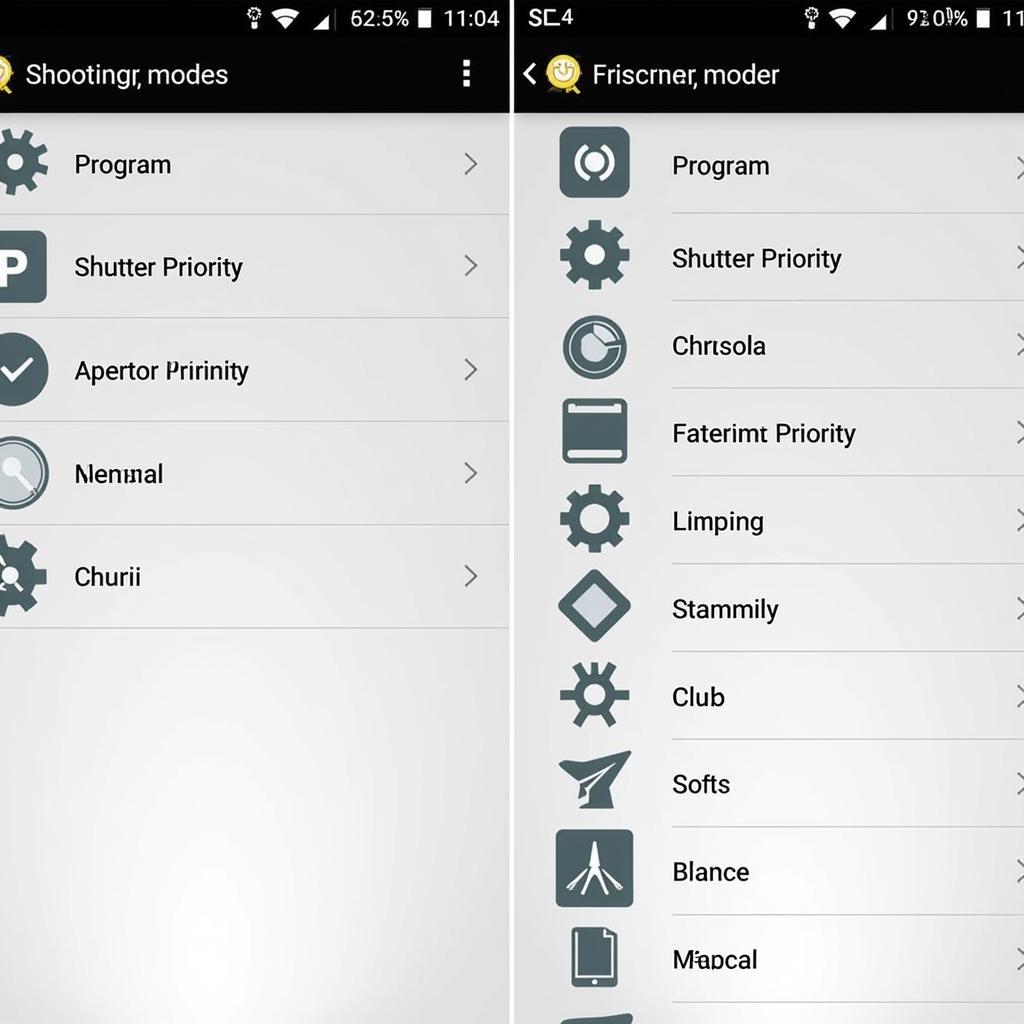 Camera FV-5 Pro Shooting Modes