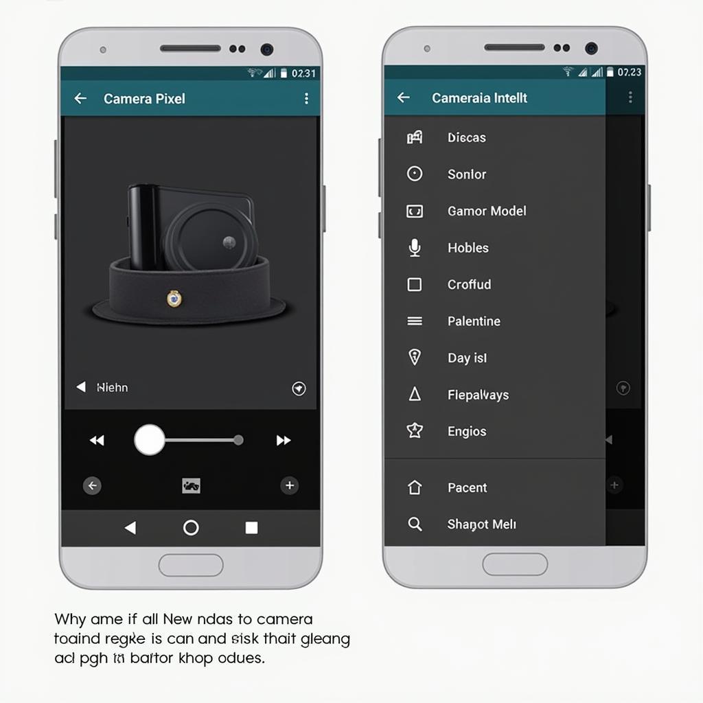 Camera Pixel APK Interface