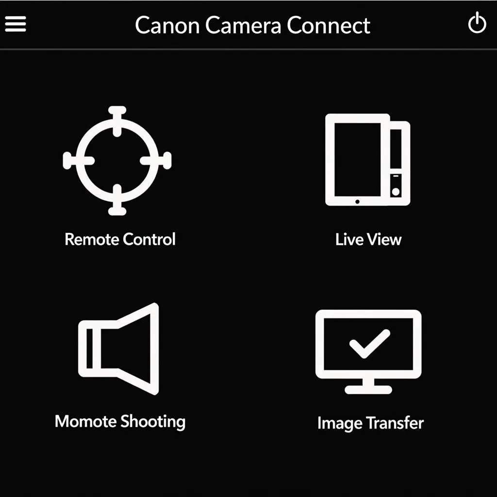 Canon Camera Connect app features