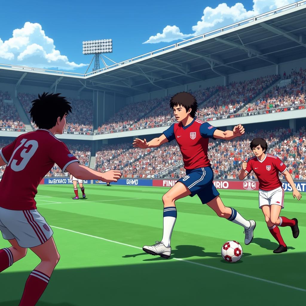 Captain Tsubasa Mod Apk Intense Match Moment