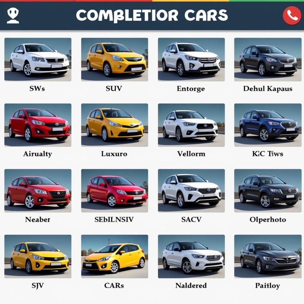 Car Parking Full Car APK Car Selection Screen