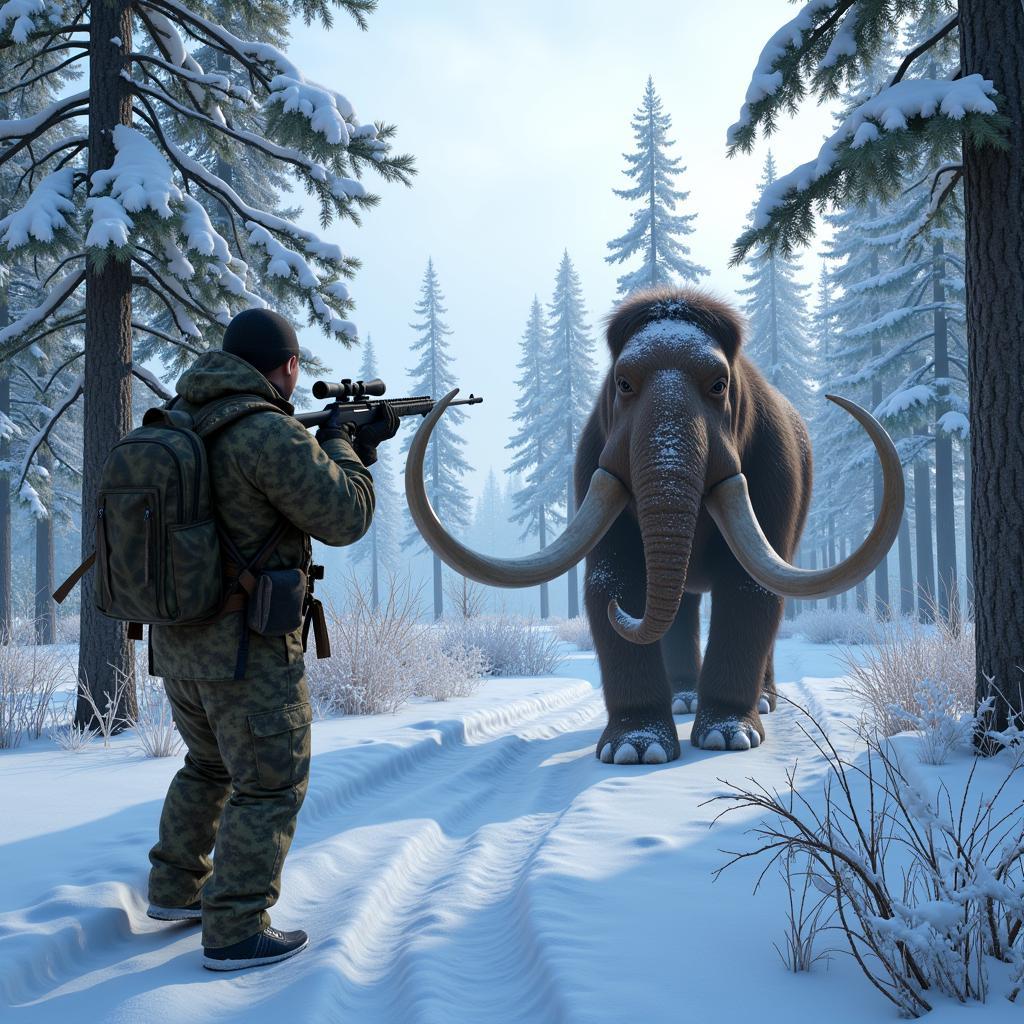 Hunting Scene in Carnivores: Ice Age