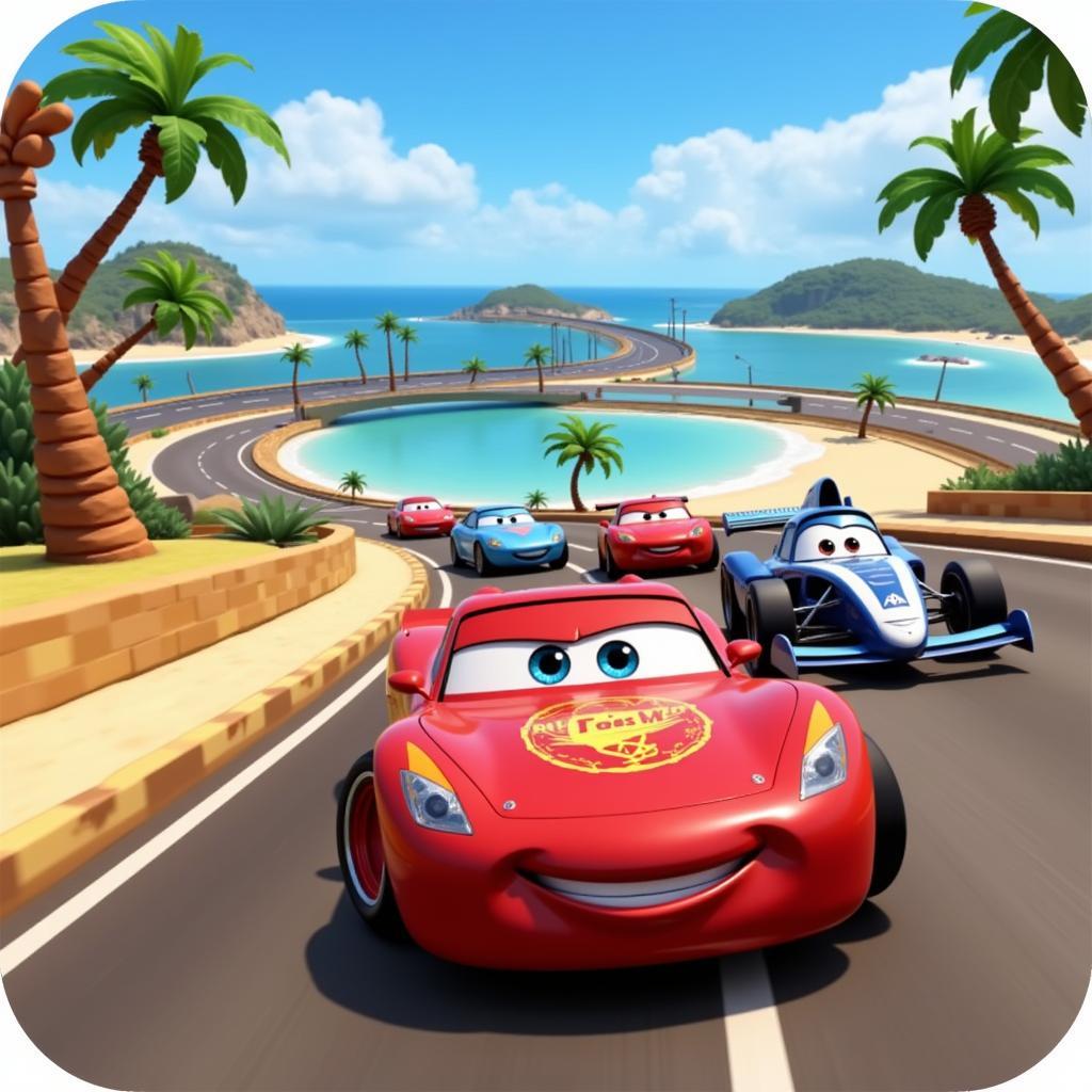 Cars Fast as Lightning Mod APK Racetrack 