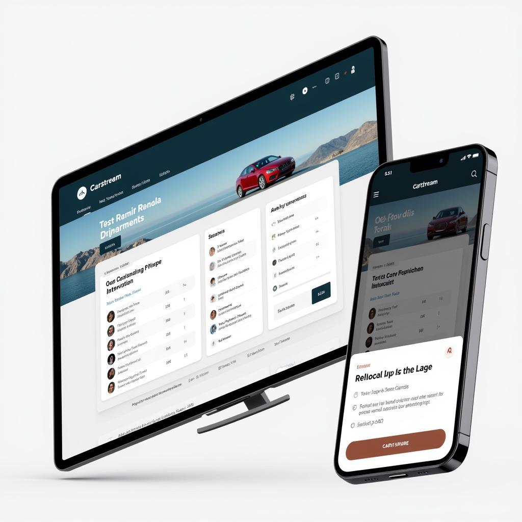 Carstream app interface