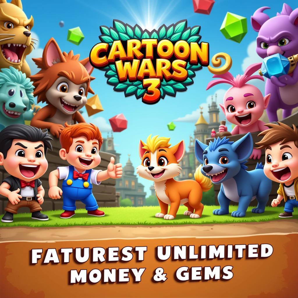 Cartoon Wars 3 Mod APK Gameplay Screenshot