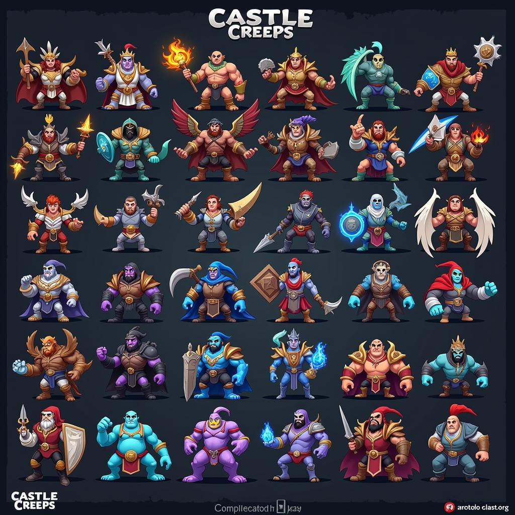 Castle Creeps Mod APK Hero Roster