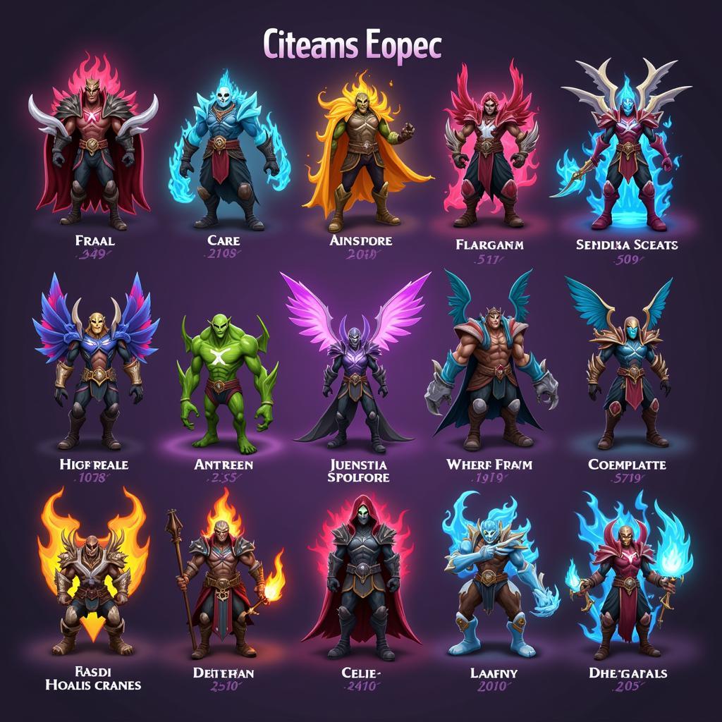 Castle Creeps Mod Heroes Lineup