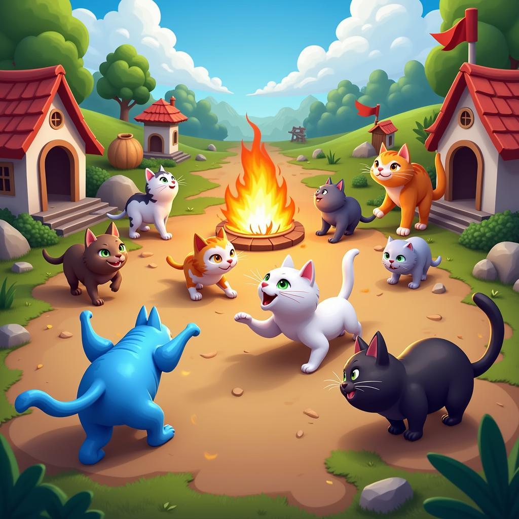 Cat Battle Mod Apk Gameplay Screenshot