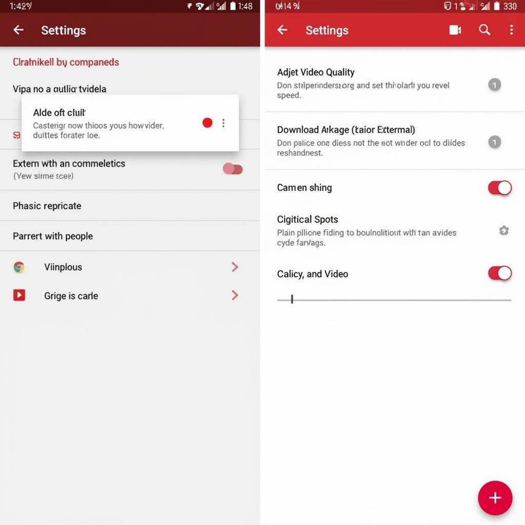 CCTube Pro APK Settings Screen