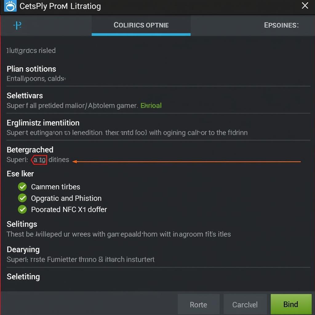 Cetus Play Pro APK settings menu