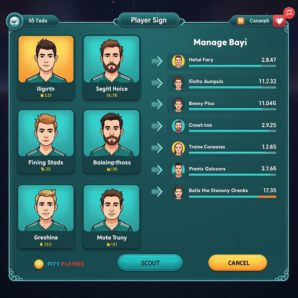 Champion Eleven APK Team Building Interface