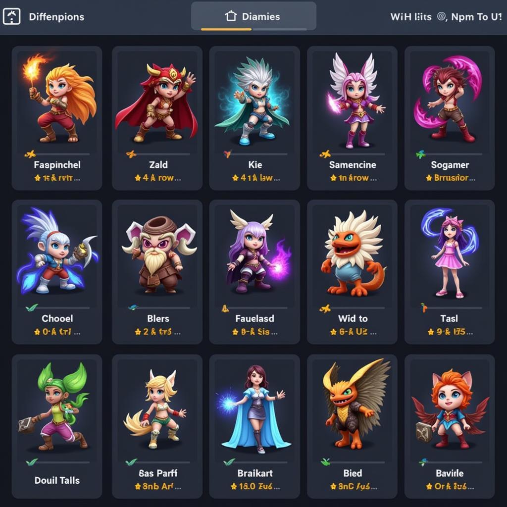 Champion Trainer Mod APK Champion Roster