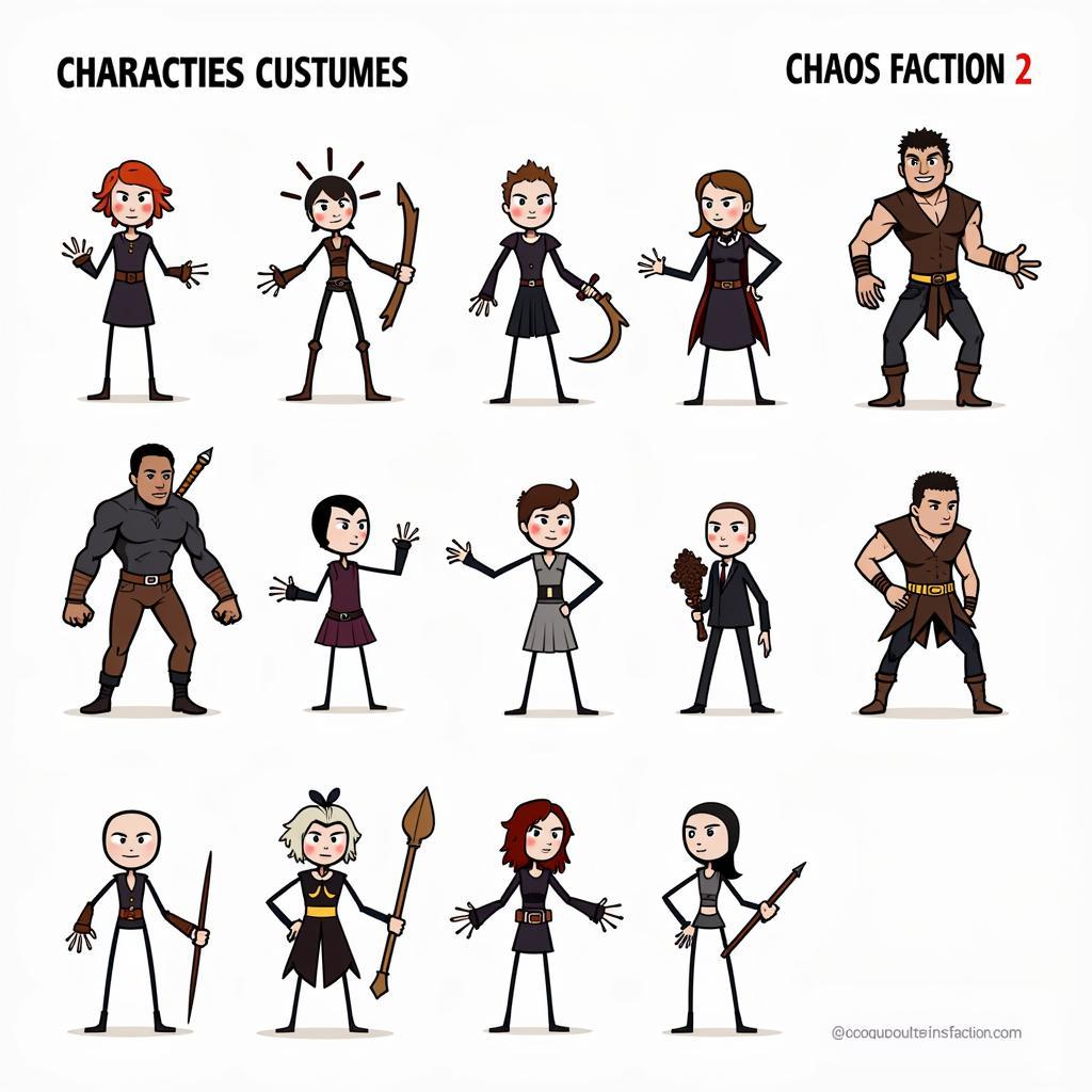 Chaos Faction 2 Characters