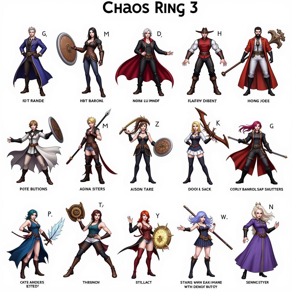 Chaos Ring 3 Characters