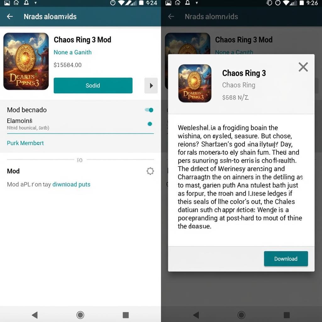 Chaos Ring 3 Mod APK Download Screen