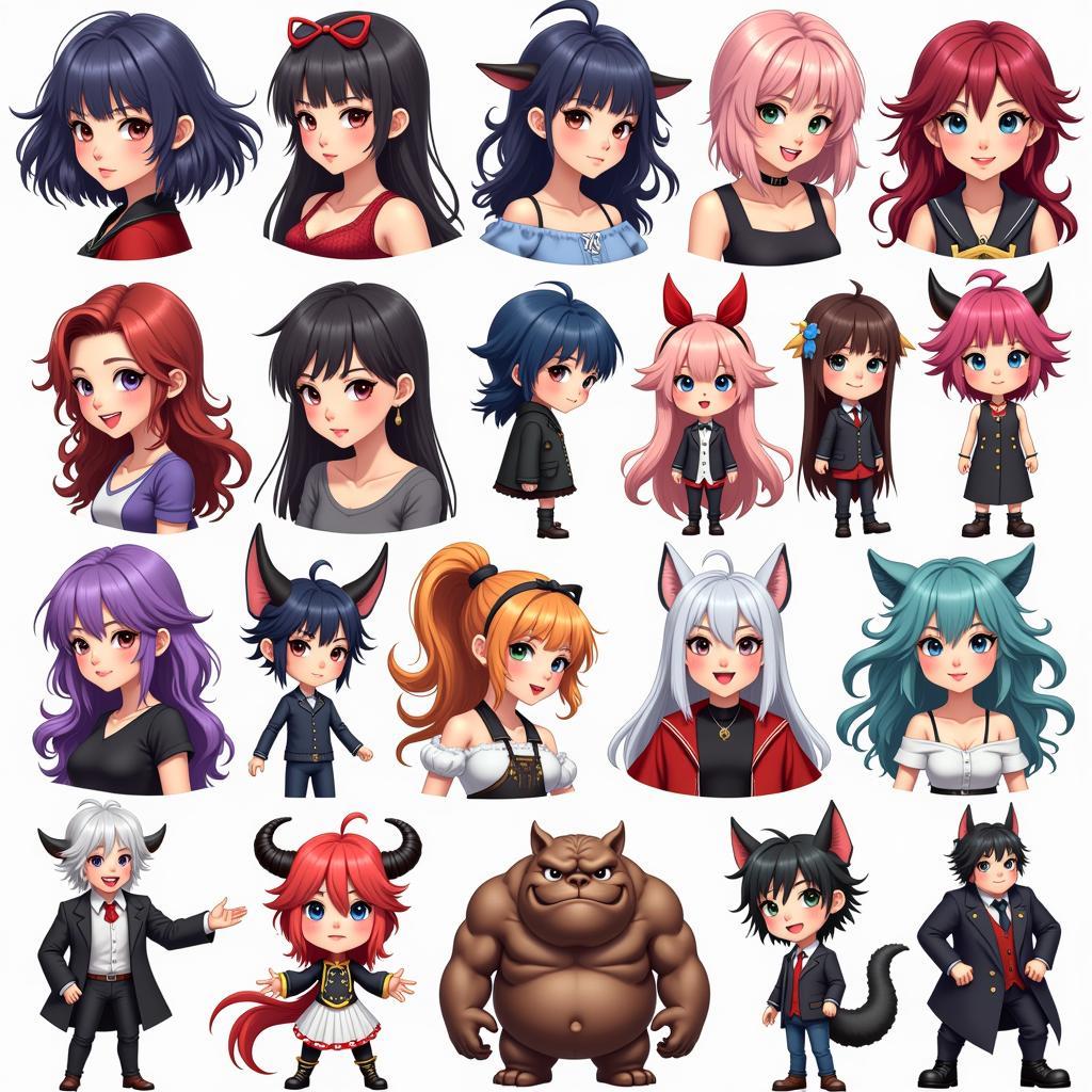 Character Maker APK Variety