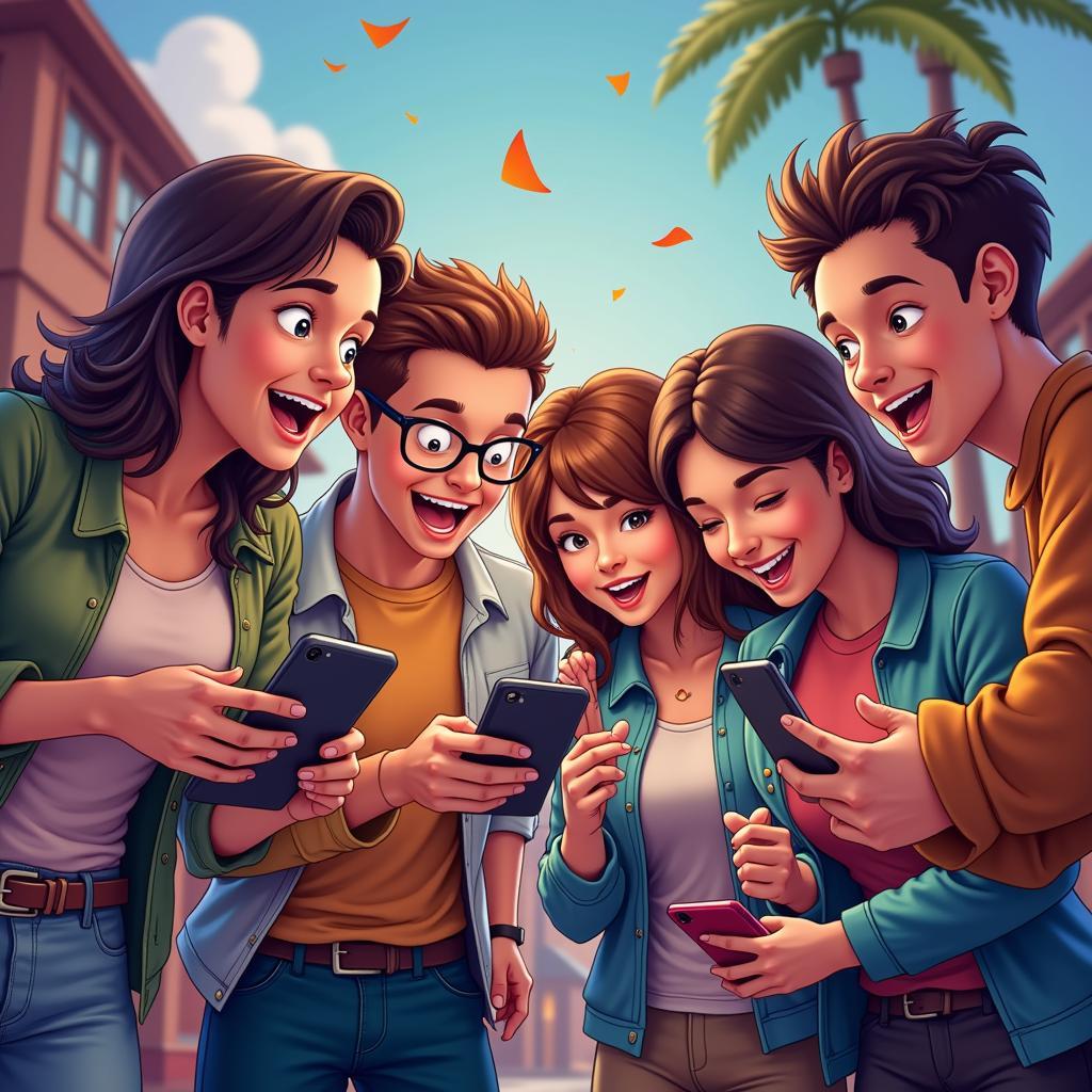 Gamers Downloading Chay Game APK on Mobile Phones