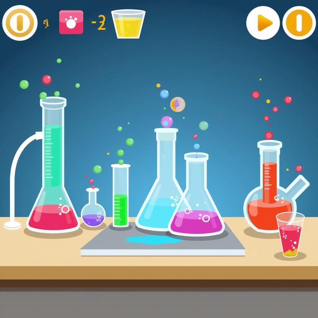 Virtual Chemistry Experiment in Progress