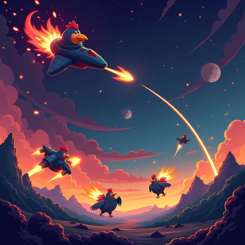 Chicken Invaders 2 Gameplay Screenshot