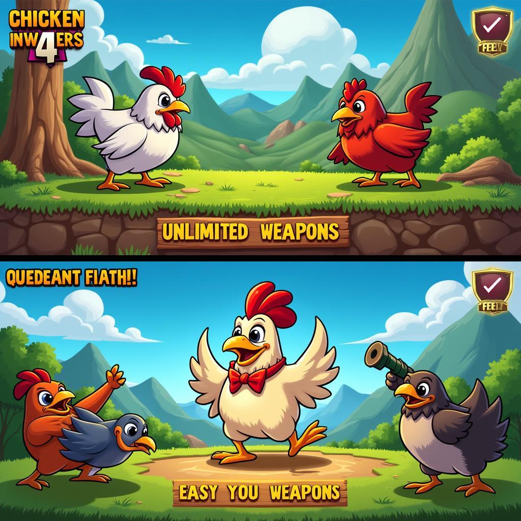 Chicken Invaders 4 Hack APK Gameplay