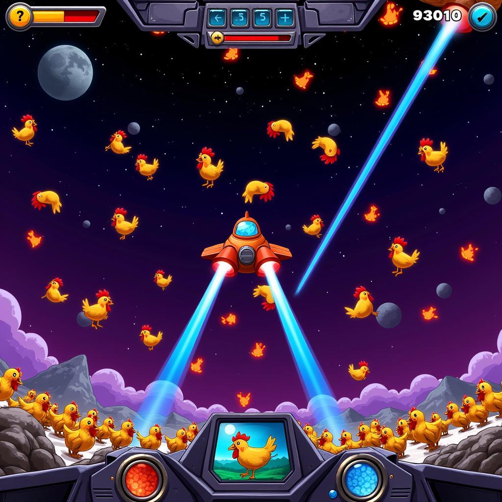 Chicken Invaders 5 Gameplay Screenshot