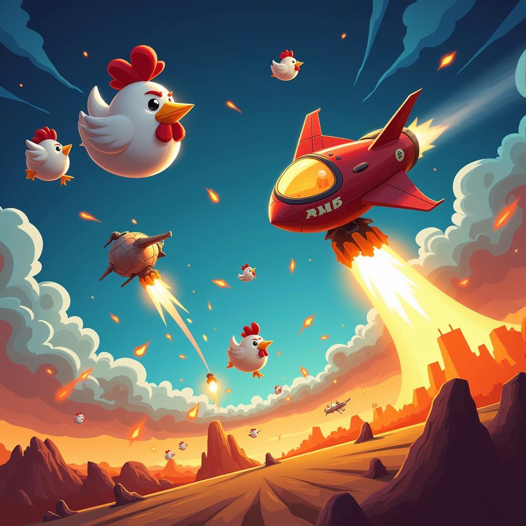 Chicken Invaders 6 Gameplay Screenshot