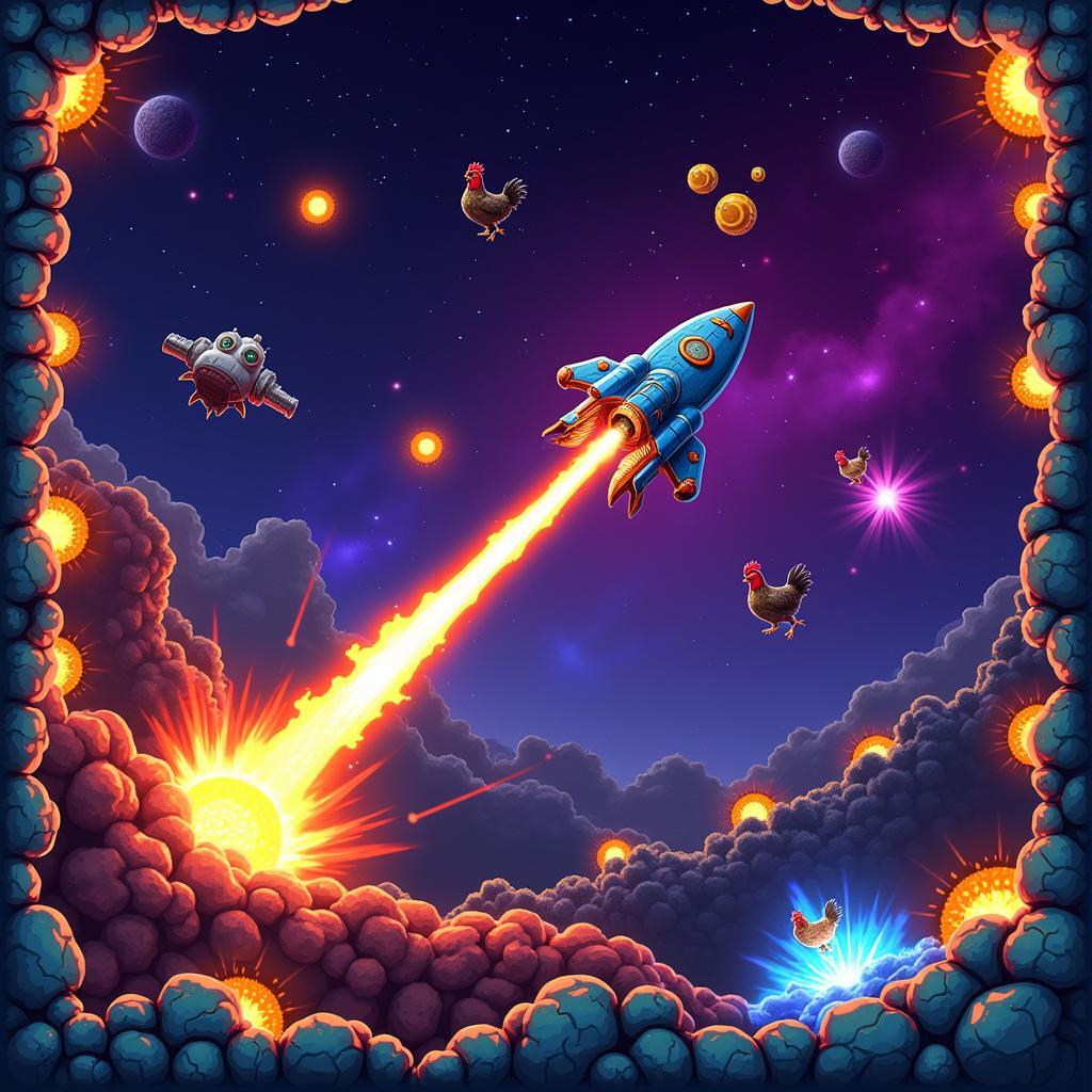 Chicken Invaders 7 Gameplay Screenshot