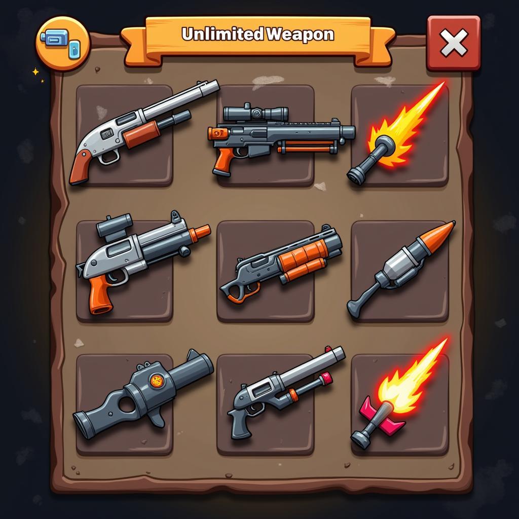 Chicken Shooter Mod APK Weapon Selection