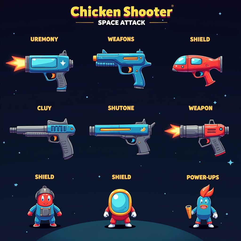 Chicken Shooter Space Attack Upgrades