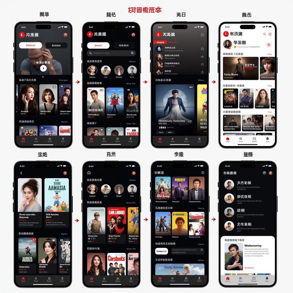 Chinese Entertainment App Interface