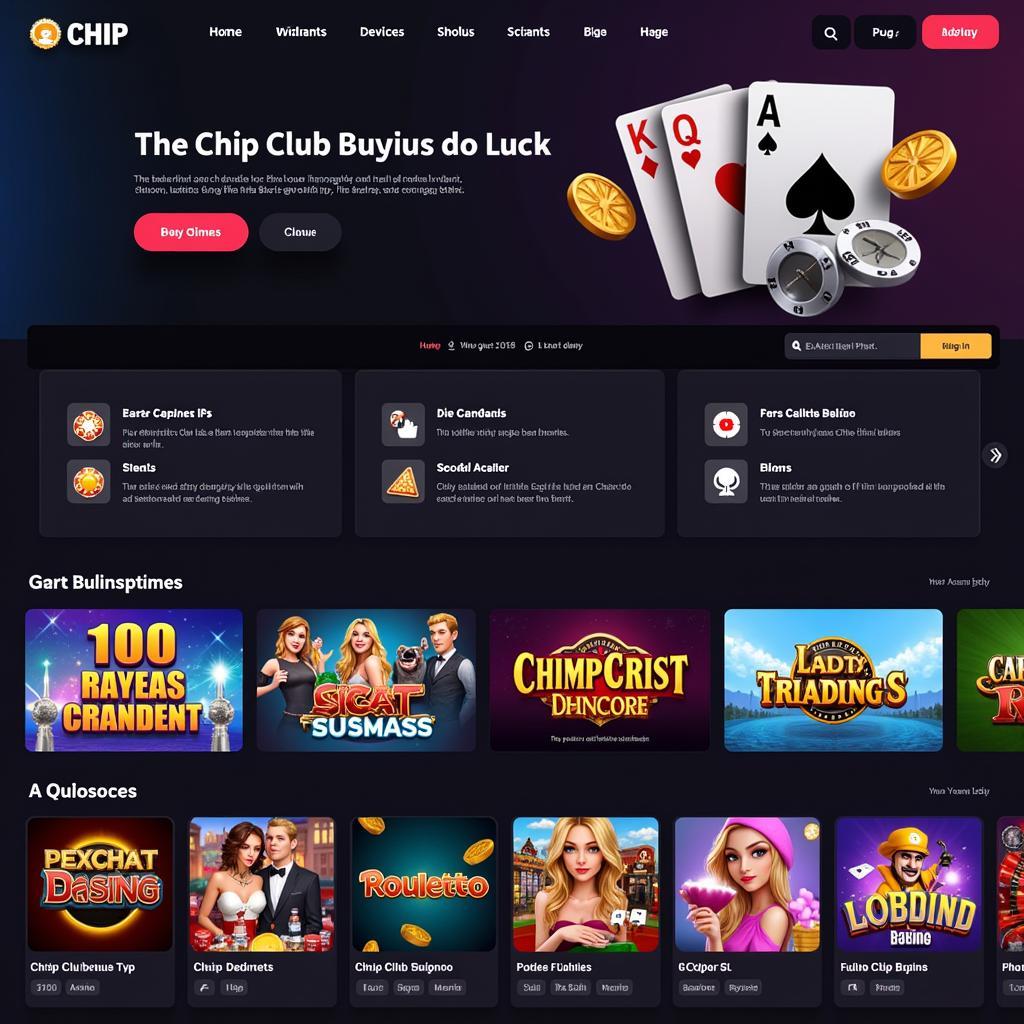 Chip Club APK Homepage