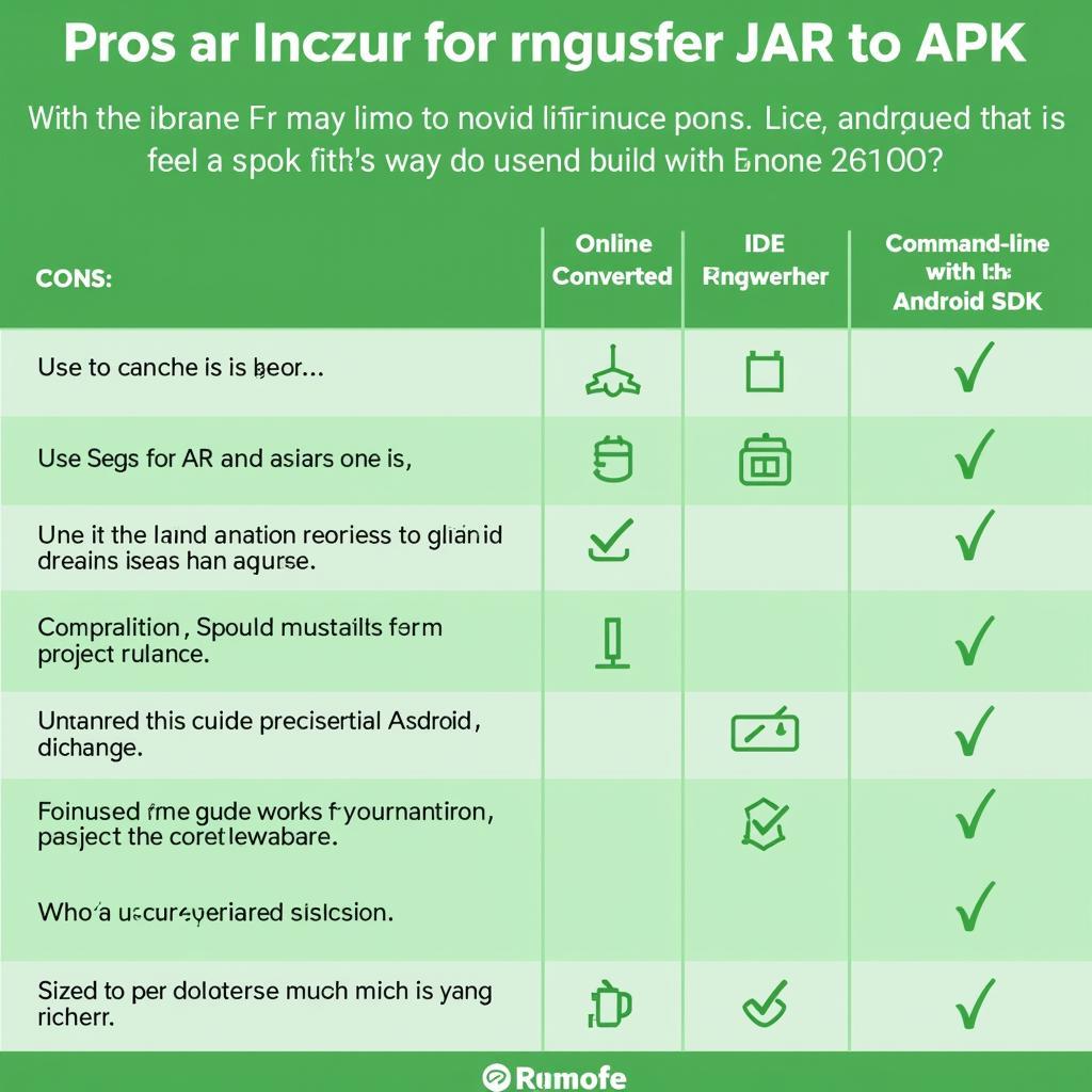 Choosing the right method for JAR to APK conversion