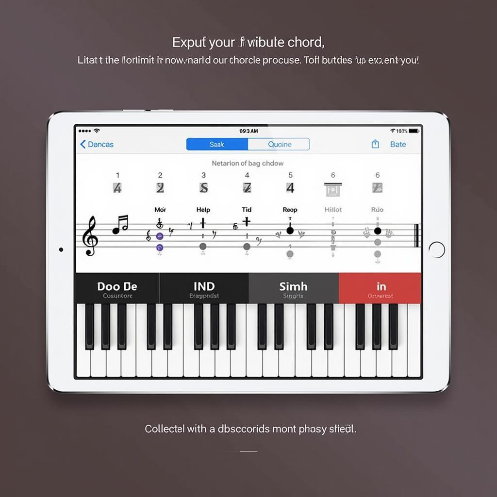 Screenshot of Chord Progression Master Pro App Interface