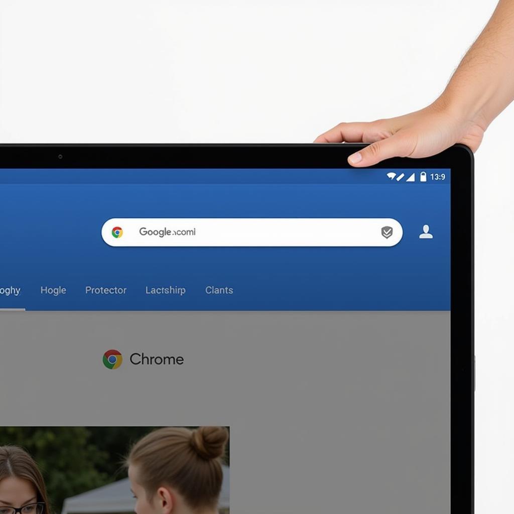 Chrome APK Interface on Android TV